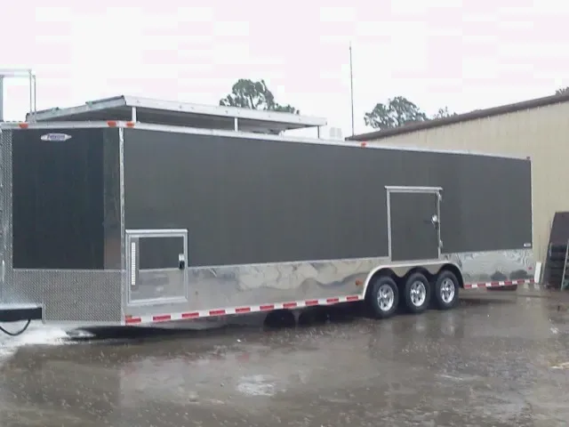 32FT TRIPLE 7000LB AXLE CHARCOAL CAR HAULER