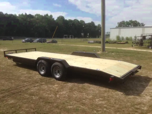 Open 22ft Steel Car Hauler w/Wood Decking