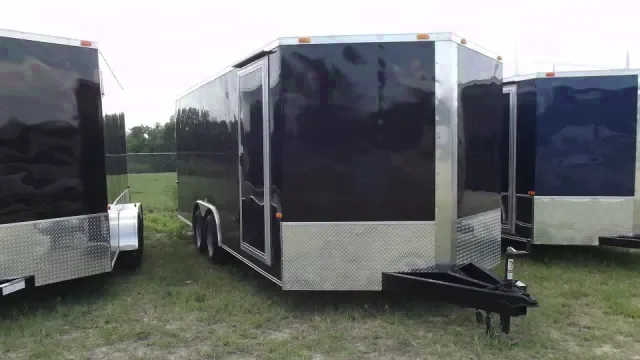 18ft - Black - V-nose - Auto Carrier