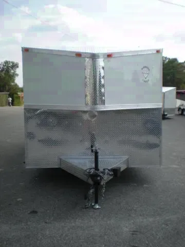 White 18ft T.A. CAR HAULER