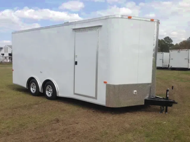18ft Race Car Trailer - Cabinets - Finished Interior