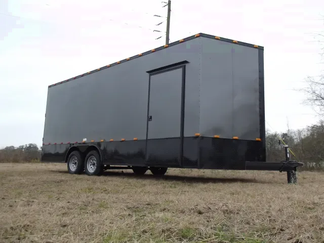 20ft Charcoal w/Black Trim Car Hauler