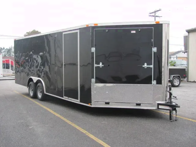 24FT CAR HAULER W/FRONT AND REAR RAMP