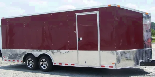 MAROON 24ft T.A. CAR HAULER