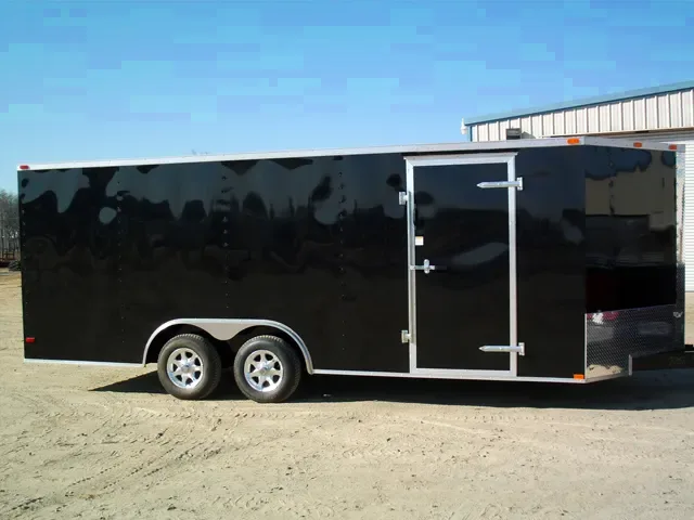 Black 24ft Car Hauler w/Escape Door