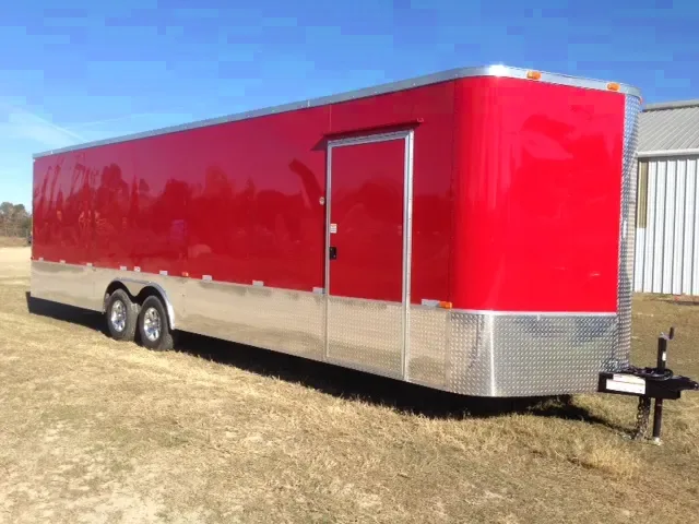 28ft Car Hauler - Aluminum Wheels - Rubber Flooring
