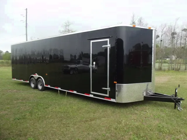 30ft Black BP Car Hauler w/ 7 Foot 6 Inch Height