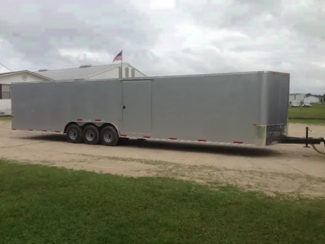 36ft (2) Car Auto Hauler Silver