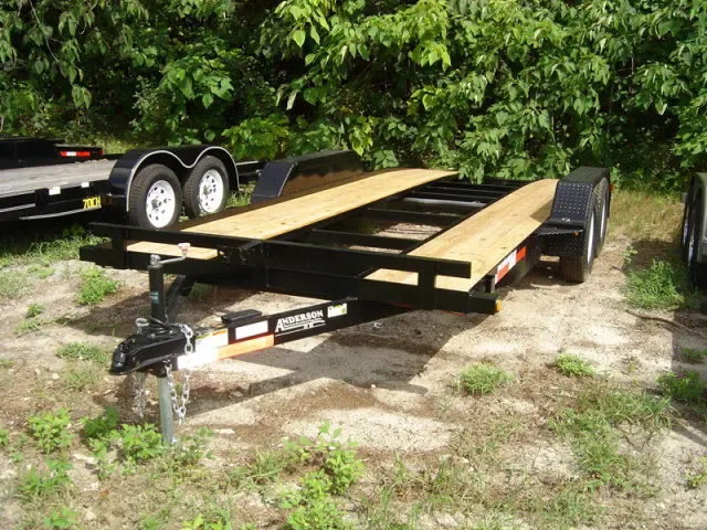 18ft Open Car Hauler Wood Channel Deck