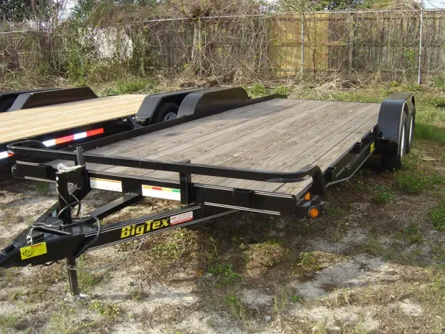 20FT OPEN CAR HAULER W/WOOD DECK