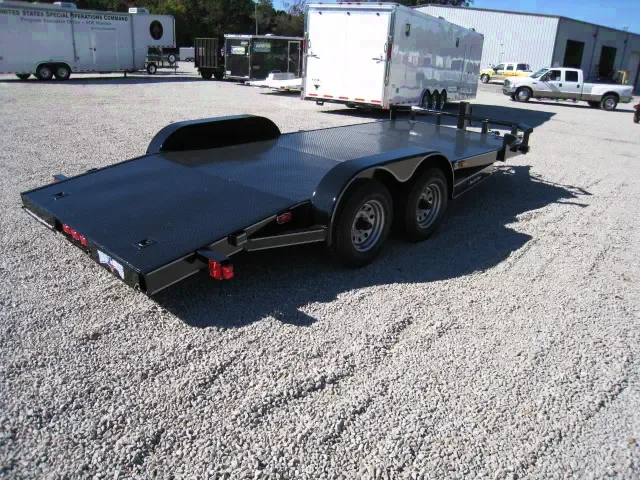 18FT OPEN CAR HAULER W/STEEL DECKING