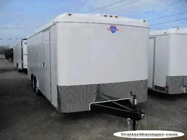 20FT  WHITE With Ramp-SPARE TIRE