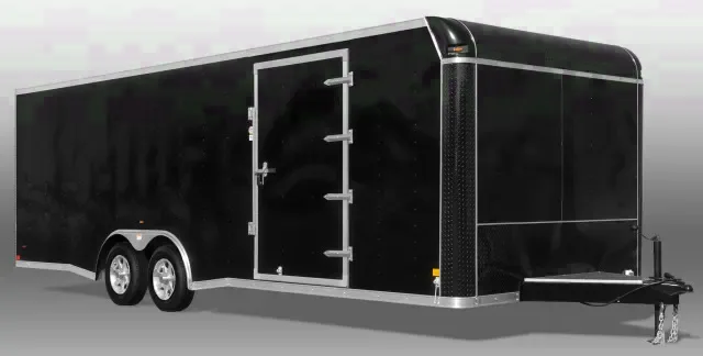 24FT BLACK RACE READY CAR HAULER