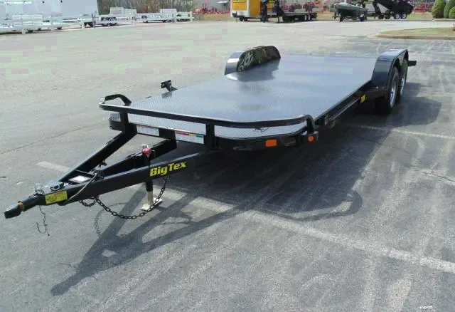 18ft Steel Deck Open Car Hauler with Ramps