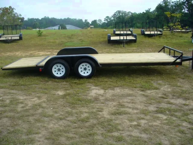 20ft Open Car Hauler w/Wood Deck
