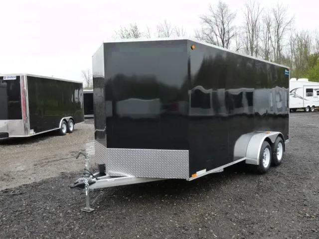 16 FT Black Tandem Axle Car Hauler