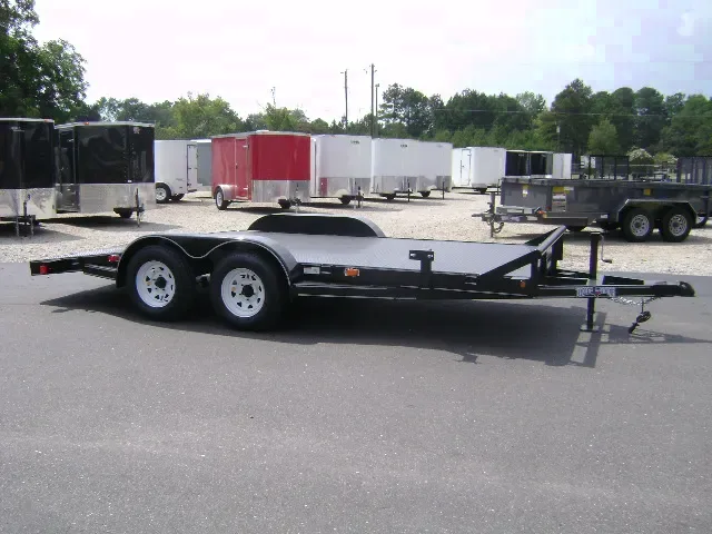 16ft Diamond Plated Floor  TA Car Hauler