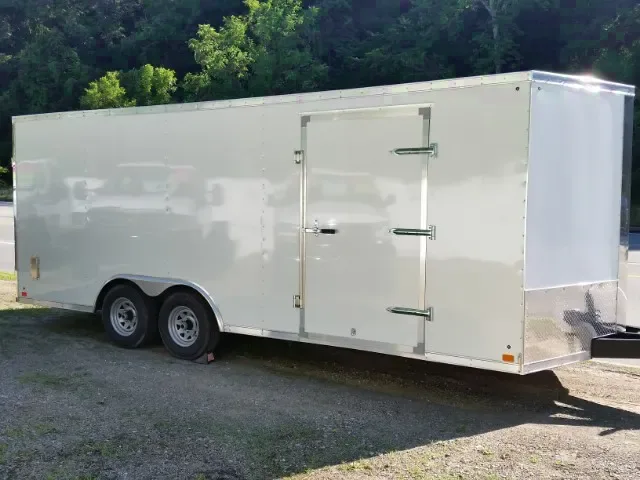 White 20ft Ramp Door 2-5200lb axles
