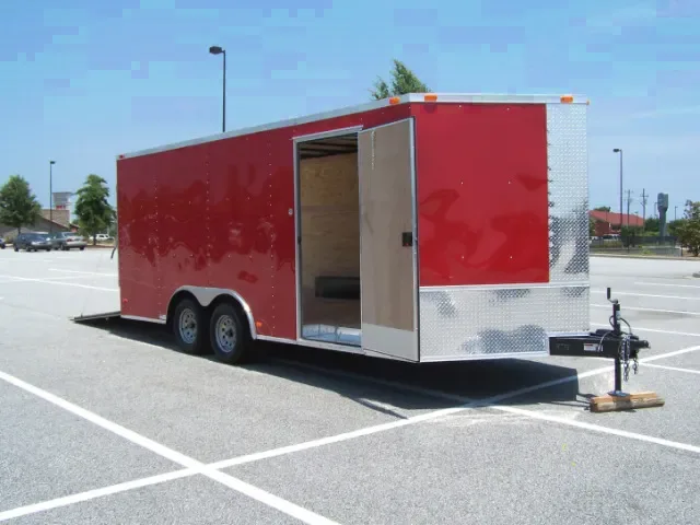 Red 18ft Car Hauler