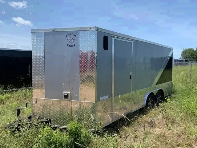 18FT TA CAR HAULER-WRAP AROUND DIAMOND PLATING