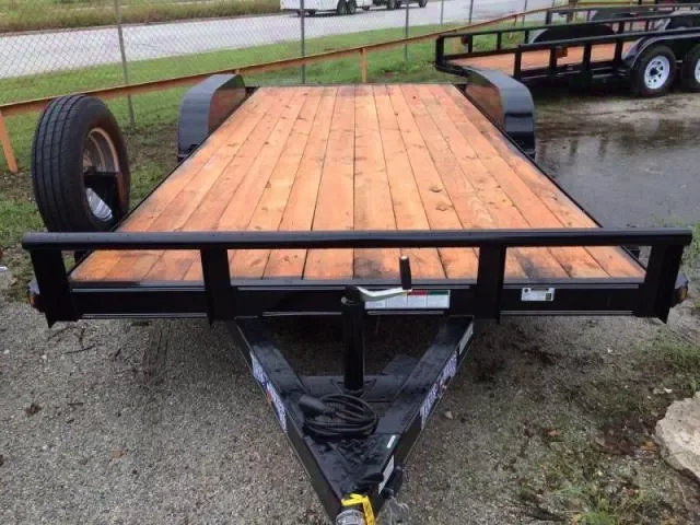 Wood Deck 16 ft Car Hauler w/Dovetail