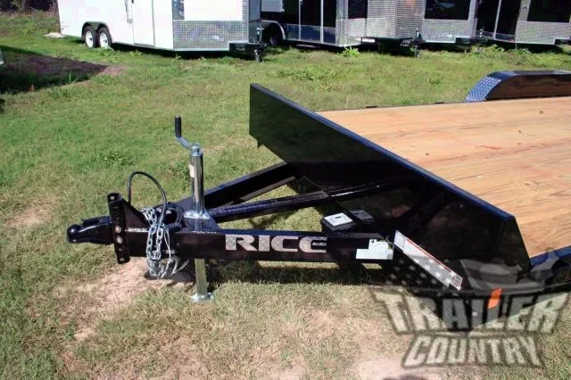 7 x 18 7K Rice Open Deck Utility Carhauler Trlr
