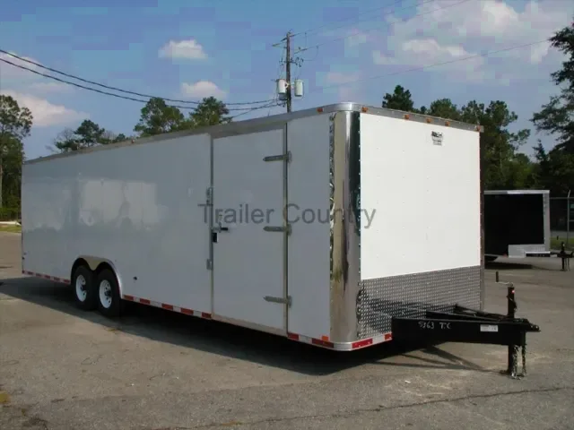 8.5 x 28 ENCLOSED CARHAULER / CARGO TRAILER - 10,400LBS
