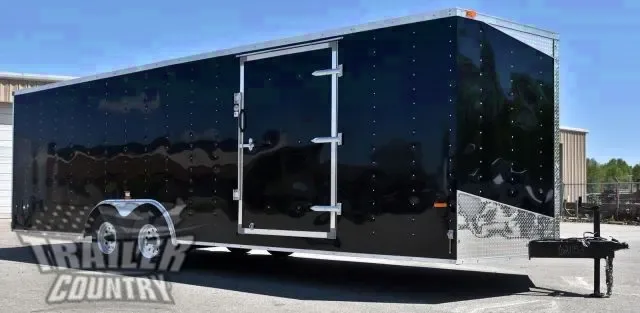 8.5 x 24 Wedge Nosed Enclosed Car Hauler Trailer