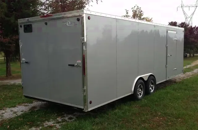 24ft Silver VNOSE 5200lb Axle Car Hauler