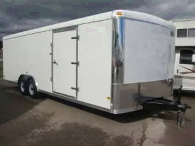 24ft 10k axles - White - w/tandem 5200 # axles