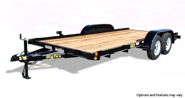 16Ft Tandem Axle Auto Hauler - Steel Frame w/Wood Deck
