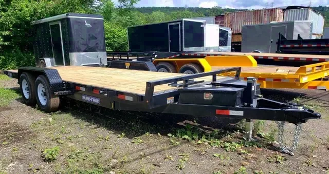 18ft Wood Deck Power Tilt Car Trailer