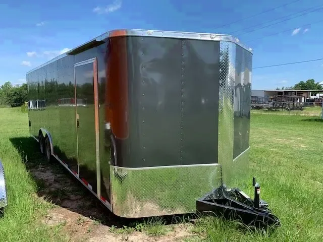 Charcoal 24ft Enclosed Car Hauler Trailer