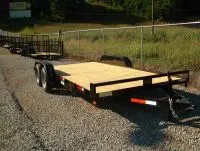 16ft open car hauler wood decking