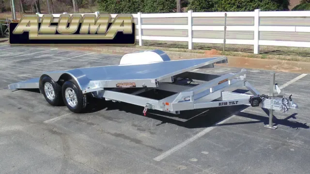 18ft All Aluminum Full Tilt Car Hauler