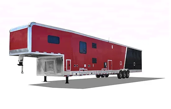 44ft Gooseneck Two Toned Car Hauler