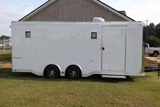 24ft Spread Axle Race Trailer-Finished Interior