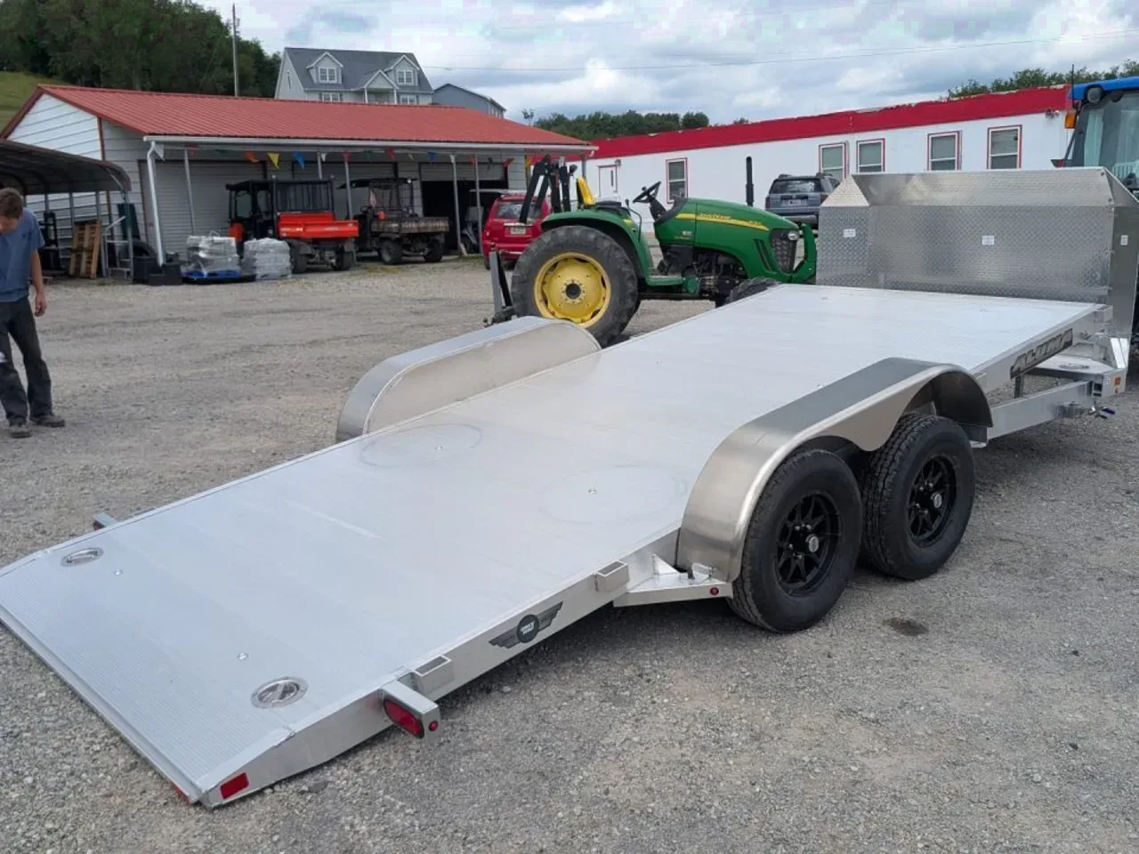 2027 Aluma 16' "Executive" Tilt Car Hauler w/ 20" Stationary + 16' Tilt (CAR HAULER)