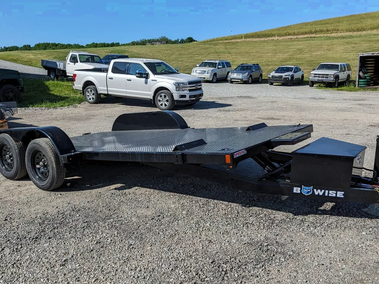 2026 BWise 18' Diamond Deck Hydraulic POWER Tilt Car Hauler