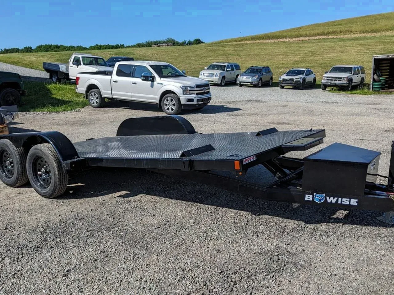 2026 BWise 18' Diamond Deck Hydraulic POWER Tilt Car Hauler