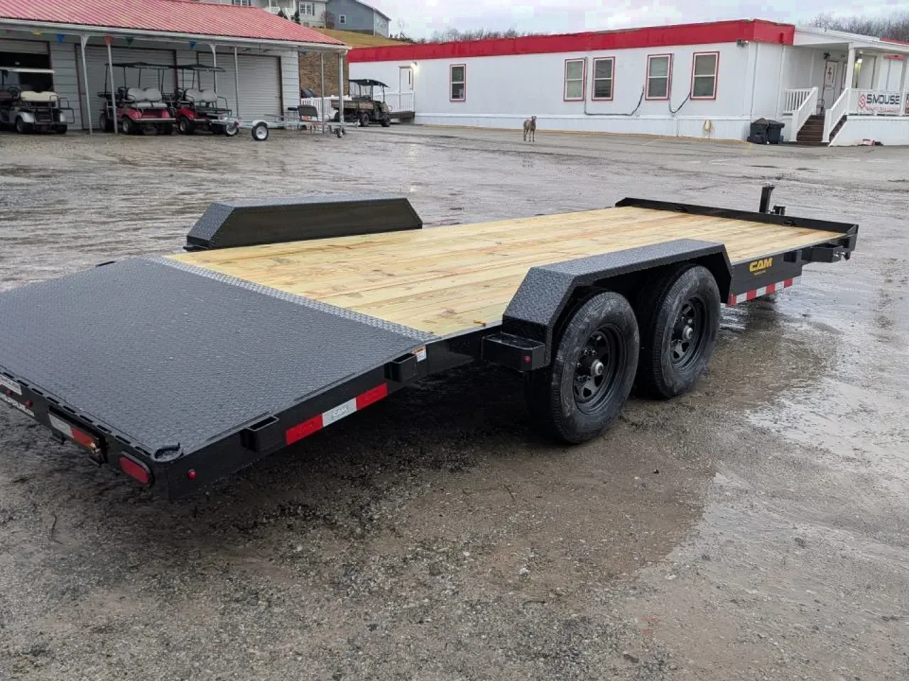 2026 CAM Superline 18' Wood Deck Car Hauler w/ DS Removable Fender