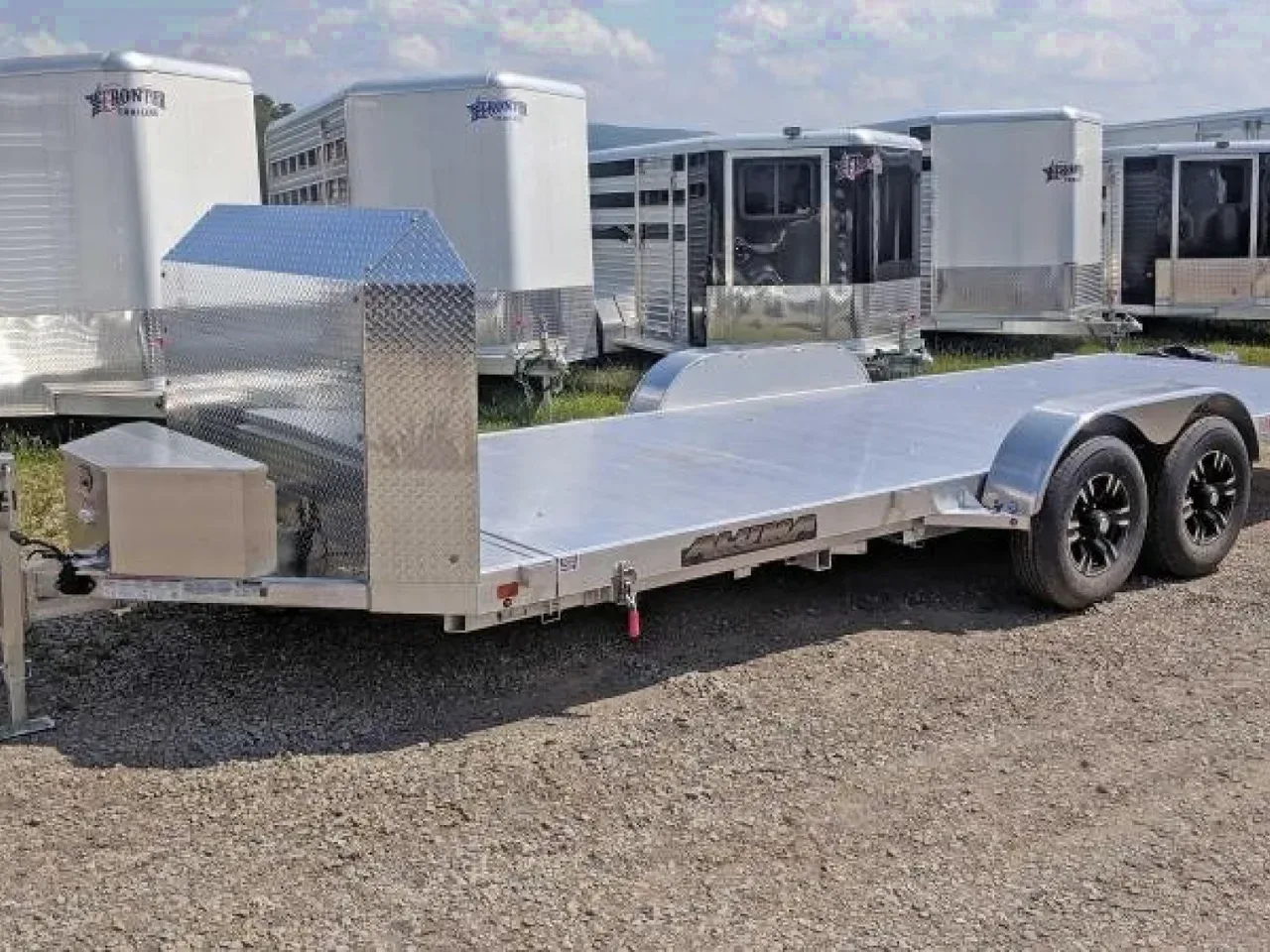 2026 Aluma 20' "Executive" Tilt Car Hauler w/ 20" Stationary + 20' Tilt - POWER UP / POWER DOWN!