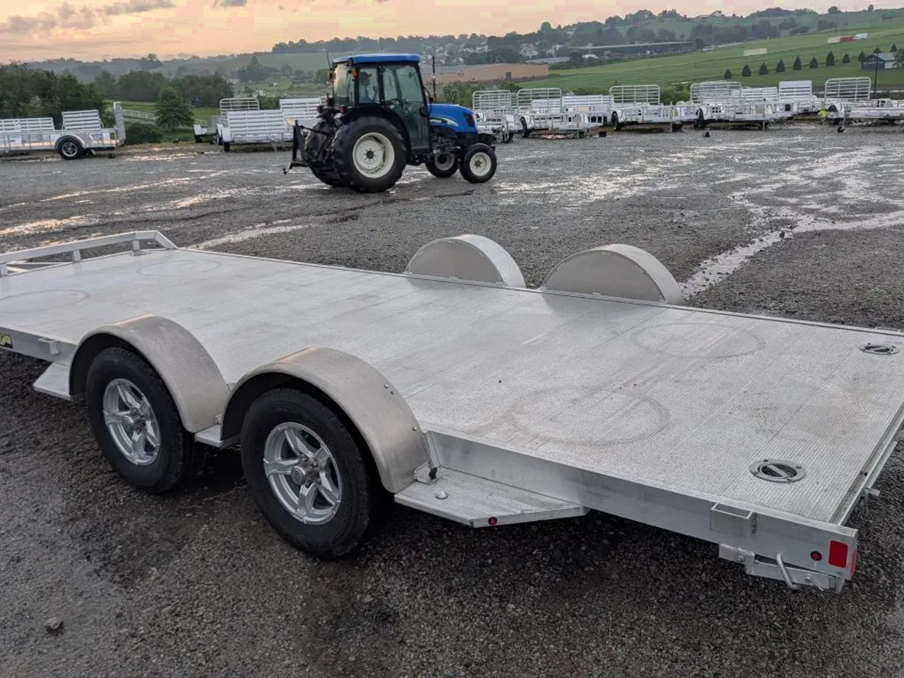 2024 Aluma 6'10" x 18' Utility Trailer w/ Dove Tail & Underbody Ramps (FACTORY LEFTOVER PRICING!!!)