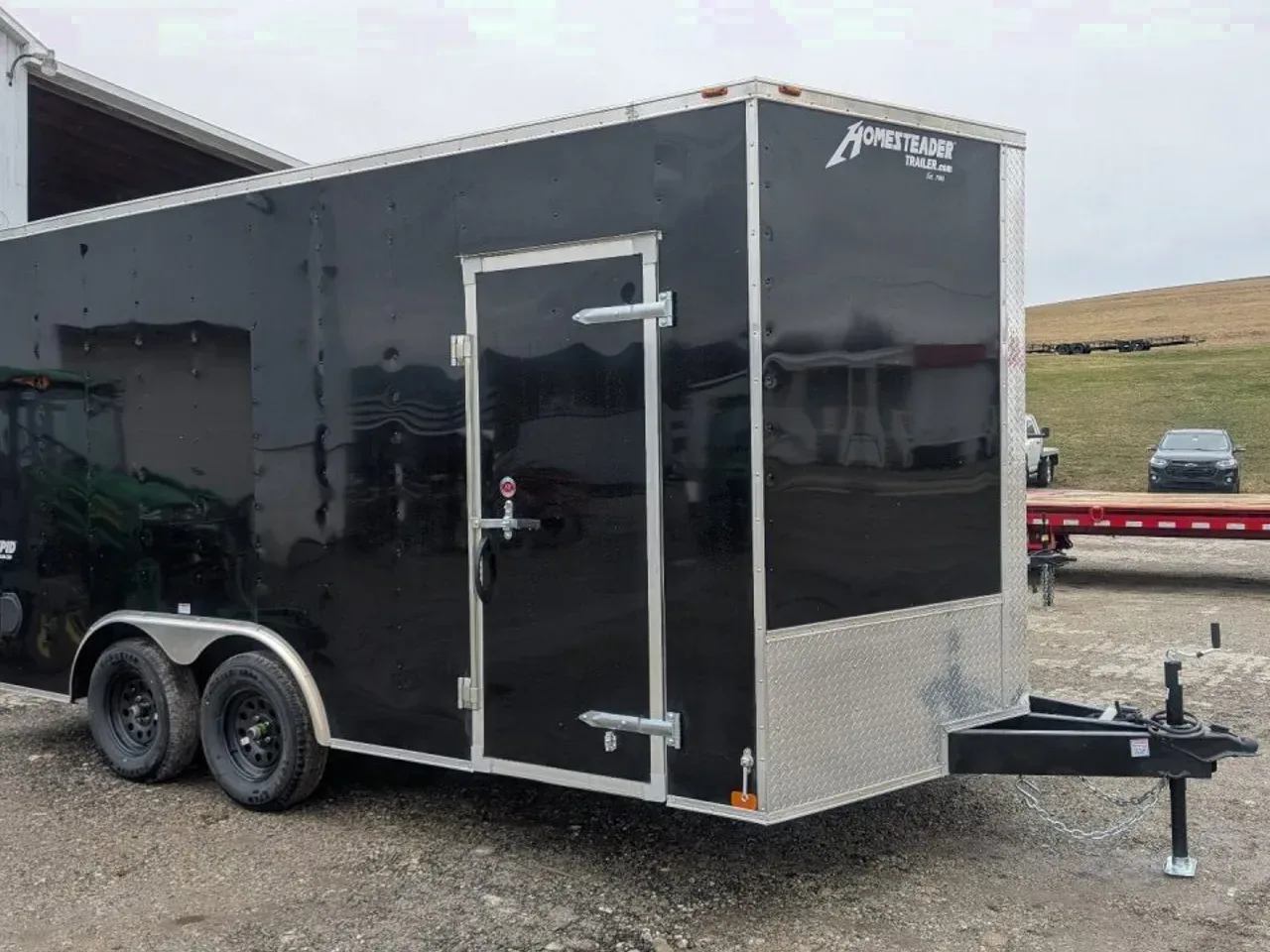2026 Homesteader 8.5x16 Intrepid V-Nose Car Hauler w/ Ramp