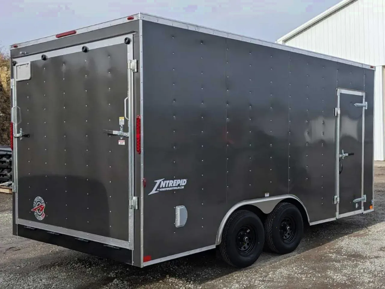 2026 Homesteader 8.5 x 18 Intrepid V-Nose Car Hauler w/ Ramp Door