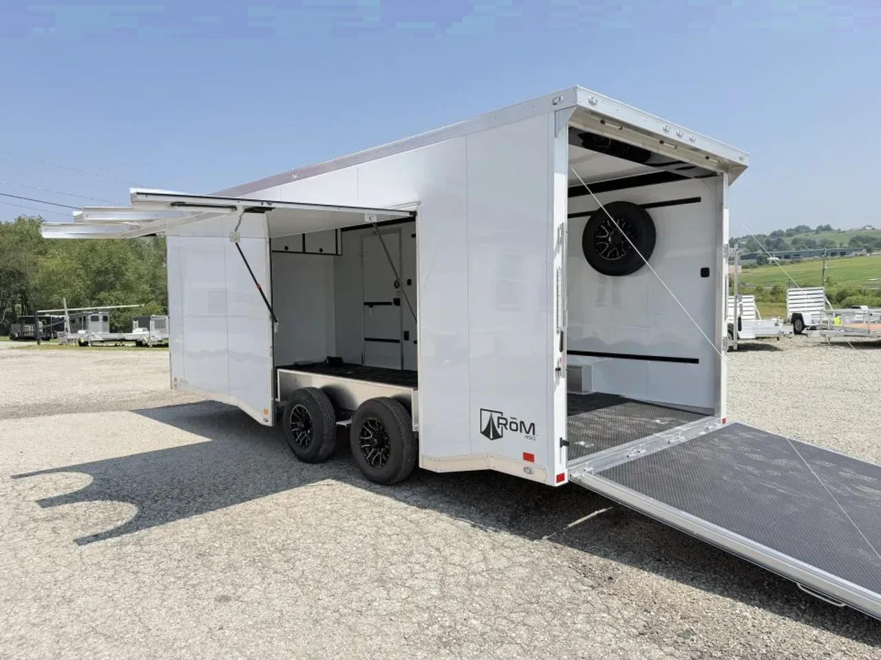 NEW 2027 ATC 8.5 x 20 ROM450 "LifeTrac" Enclosed ALUMINUM Car Hauler w/ PED Door
