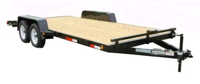 16ft Open Wood Deck Car Hauler