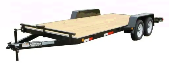 Open 18ft Wood Deck Car Hauler