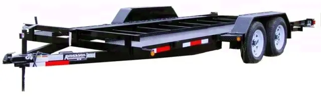 Steel 18ft Black Open Car Hauler