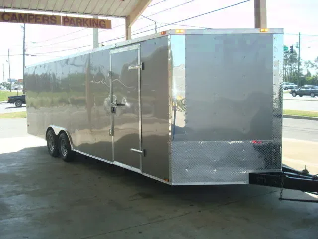 20ft Pewter Car Hauler w/V-nose